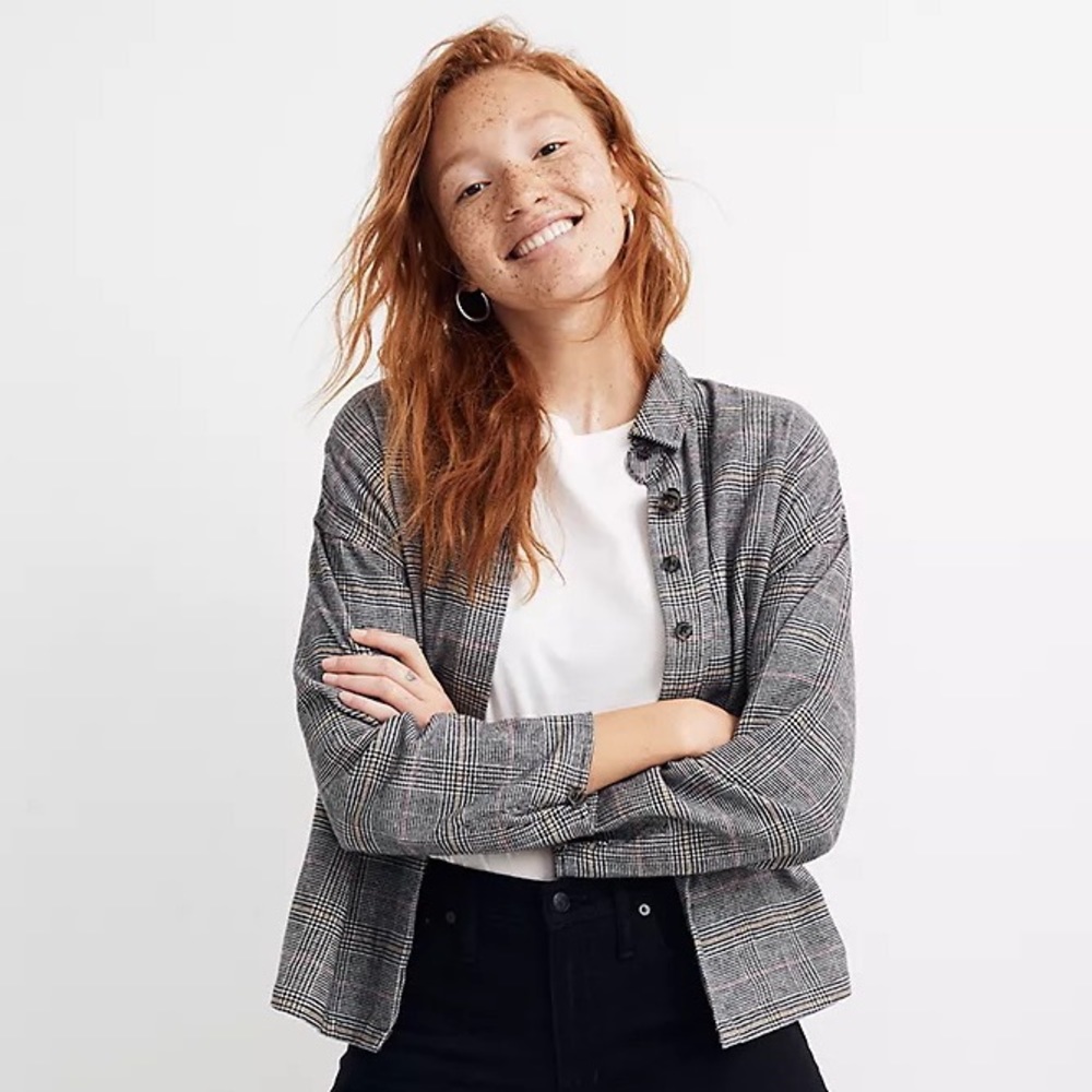 NWT Madewell Flannel Bromley Shirt in Ronan Plaid XL